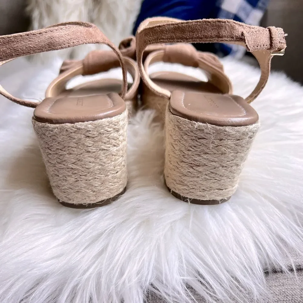 Liz Claiborne bow espadrille wedges